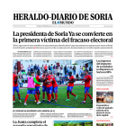 Portada de Heraldo-Diario de Soria del 17 de septiembre de 2023.