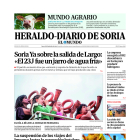 Portada de Heraldo-Diario de Soria del 18 de septiembre de 2023.
