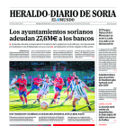 Portada de Heraldo-Diario de Soria del 30 de julio de 2023.