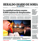 Portada de Heraldo-Diario de Soria del 15 de agosto de 2023.