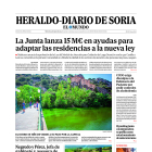 Portada de Heraldo-Diario de Soria del 23 de agosto de 2023.