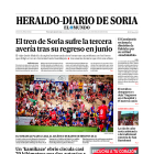 Portada de Heraldo-Diario de Soria del 25 de agosto de 2023.