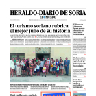 Portada de Heraldo-Diario de Soria del 26 de agosto de 2023.