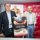Samuel Moreno, presidente de la Asociación de Fabricantes de Torrezno de Soria, y Juanjo Delgado, director técnico de la Marca de Garantía.