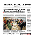 Portada de Heraldo-Diario de Soria del 21 de septiembre de 2023.
