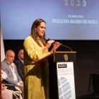 Adriana Ulibarri en la gala de entrega de los Premios Numancia.