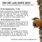 Programa para conmemorar el Día de las Aves en Soria.