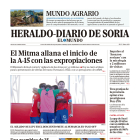Portada de Heraldo-Diario de Soria del 2 de octubre de 2023.