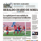 Portada de Heraldo-Diario de Soria de 9 de octubre de 2023.