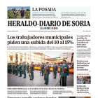 Portada de Heraldo-Diario de Soria del 13 de octubre de 2023.