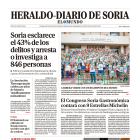 Portada de Heraldo-Diario de Soria del 15 de octubre de 2023.