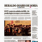 Portada de Heraldo-Diario de Soria de 19 de octubre de 2023.