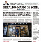 Portada de Heraldo-Diario de Soria del 9 de noviembre de 2023.