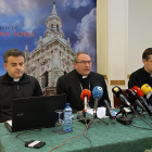 José Sala, Abilio Martínez y Gabriel Ángel Rodríguez, ayer en la rueda de prensa.