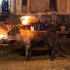 Celebración del Toro Jubilo en Medinaceli durante la noche del pasado sábad