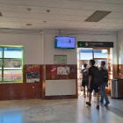Interior de la estación de Renfe en Soria