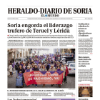 Portada de Heraldo-Diario de Soria del 26 de noviembre de 2023.