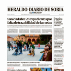 Portada de Heraldo-Diario de Soria de 3 de diciembre de 2023.