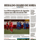 Portada de Heraldo-Diario de Soria de 4 de diciembre de 2023.