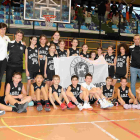 Componentes de los equipos alevines del Club Soria Baloncesto que compitieron en Burgos.