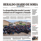 Portada de Heraldo-Diario de Soria del 10 de diciembre de 2023