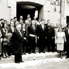 Foto tras el acto de hermanamiento en Collioure en 1994. ANA ISLA