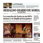 Portada de Heraldo Diario de Soria del 22 de diciembre de 2023.