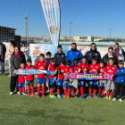 El equipo prebenjamín del Numancia en el torneo de Aranda de Duero.