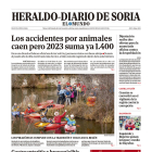 Portada de Heraldo Diario de Soria del 26 de diciembre de 2023