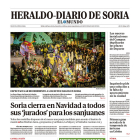 Portada de Heraldo Diario de Soria del 6 de enero de 2024.