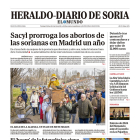 Portada de Heraldo Diario de Soria del 7 de enero de 2024.