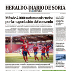 Portada de Heraldo Diario de Soria del 8 de enero de 2024.