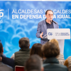 Benito Serrano interviene ante alcaldes y alcaldesas de la provincia de Soria en calidad de presidente del PP.