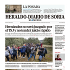 Portada de Heraldo-Diario de Soria de 9 de febrero de 2024