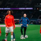 Mario Sandúa en los prolegómenos del partido del Lille ante el PSG el pasado 10 de febrero.