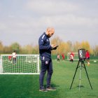 Mario Sandúa en un entrenamiento con el Lille.