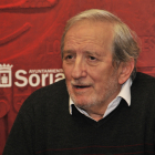 Jesús Bárez durante una comparecencia en el Ayuntamiento de Soria. HDS