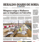 Portada de Heraldo Diario de Soria del 17 de febrero de 2024.