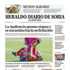 Portada de Heraldo Diario de Soria del 19 de febrero de 2024.