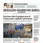 Portada de Heraldo Diario de Soria del 20 de febrero de 2024.