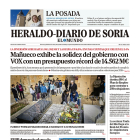 Portada de Heraldo Diario de Soria del 24 de diciembre de 2024.