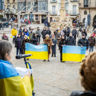 La plaza Mayor de Soria acogió la concentración para no olvidar la situación en Ucrania.