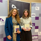 Josefina Aguilar Recuenco y Anna Cristóbal Lecina, ganadora de los premios de Poesía.