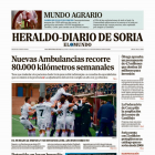 Portada de Heraldo-Diario de Soria de 26 de febrero de 2024.