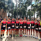 El equipo femenino del Triatlón Soriano.