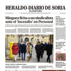 Portada de Heraldo Diario de Soria del 2 de marzo de 2024.