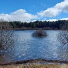 El pantano de la Cuerda del Pozo este domingo.