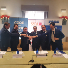 Firma del convenio entre las Diputaciones de Soria, Cuenca y Teruel y las patronales para apoyar la red SSPA.