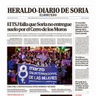 Portada de Heraldo-Diario de Soria de 9 de marzo de 2024.