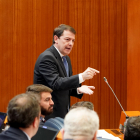 Fernández Mañueco durante su intervención en el Pleno.  ICAL